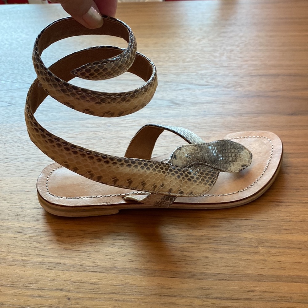 Real Python Skin Sandals - image 3